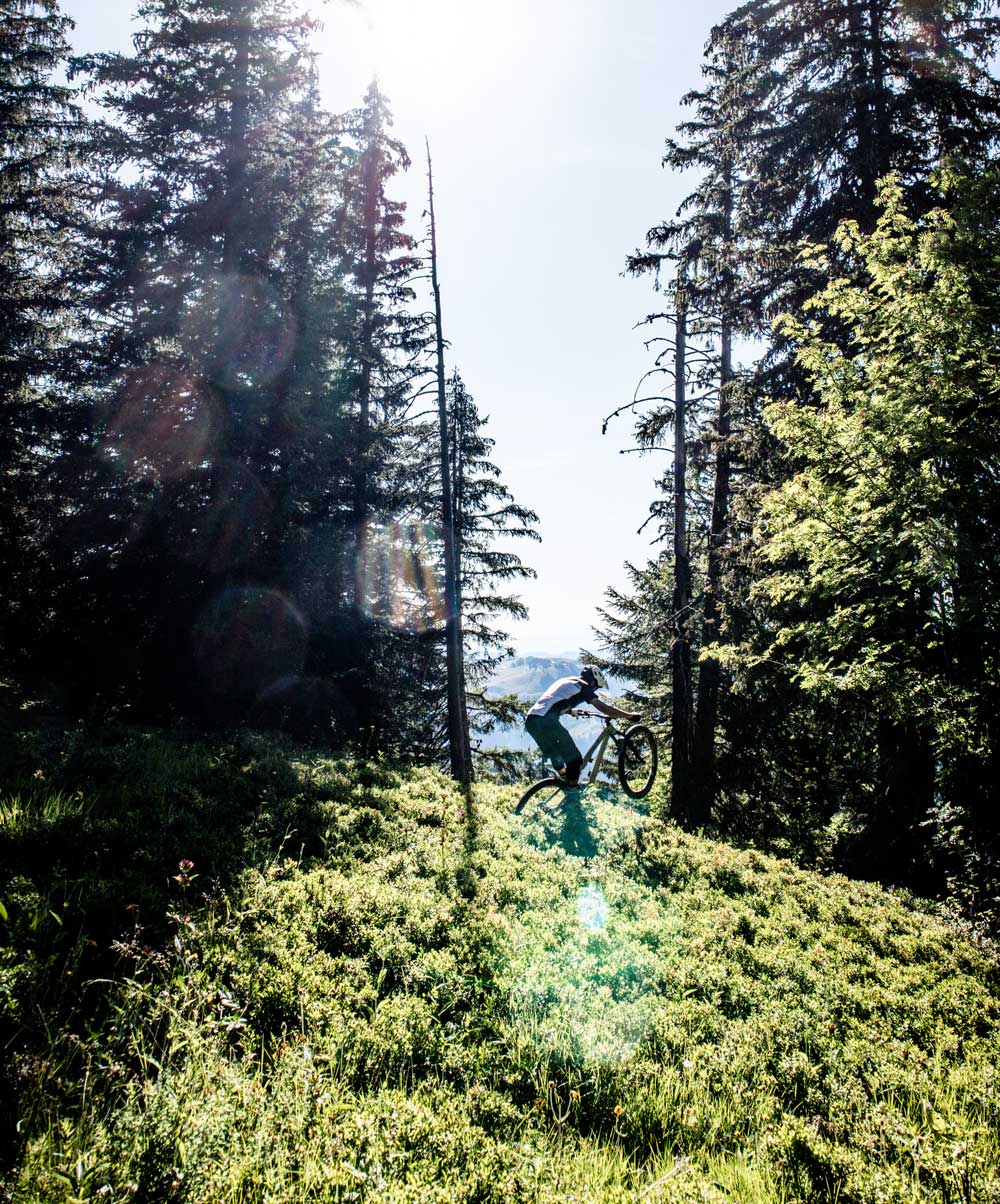 vtt en pleine nature à la clusaz